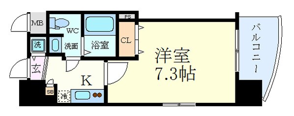 西九条駅 徒歩9分 9階の物件間取画像